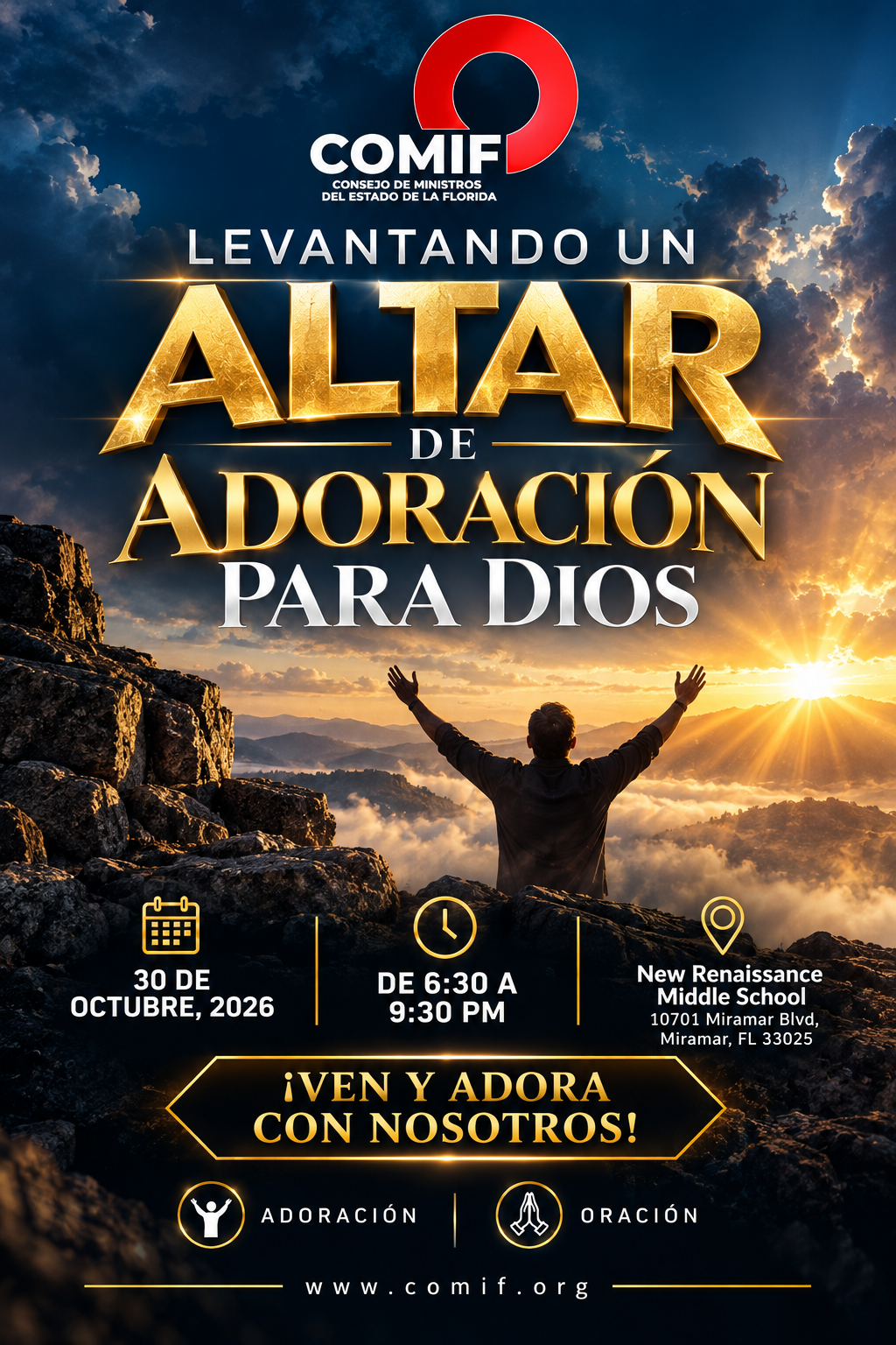 Levantando un Altar de Adoración para Dios — 30 de Octubre 2026